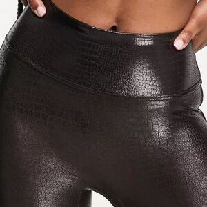 Spanx Faux Leather Croc Legging